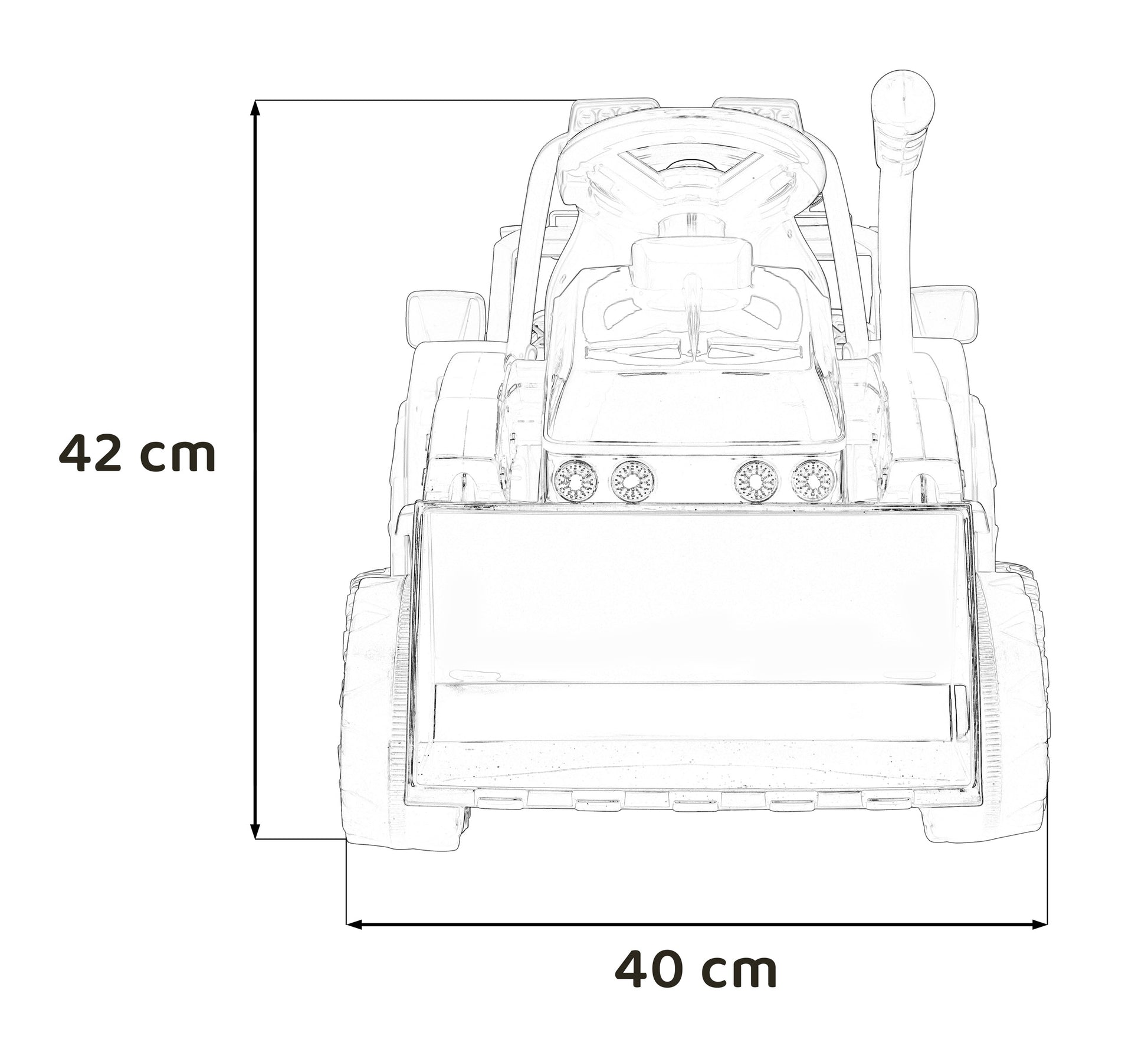 Traktor na akumulator G320 - crveni