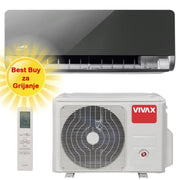 Vivax klima uređaj 3,52kW ACP-12CH35AEHI - H+ design, siva mirror, za prostor do 35m2, A+++ energetska klasa