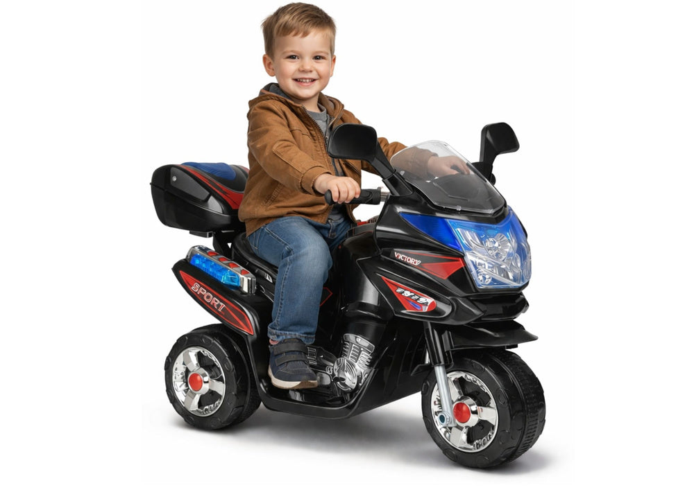 HC8051 Black - Electric Ride On Motorcycle