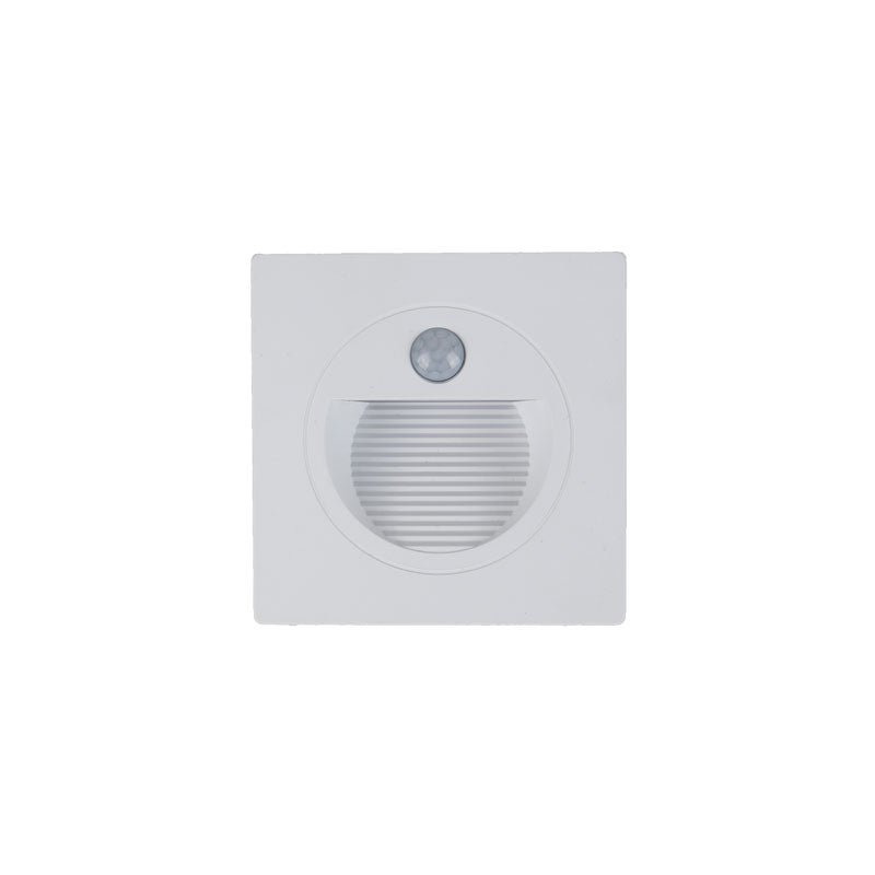LED ugradna zidna svjetiljka sa senzorom Green Tech 1,5W, 3000K IP20, bijela