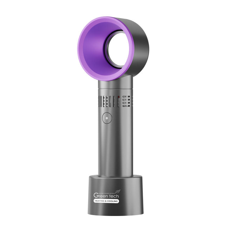Prijenosni ventilator Green Tech, 1.9W, crni + ljubičasti, sa USB punjenjem