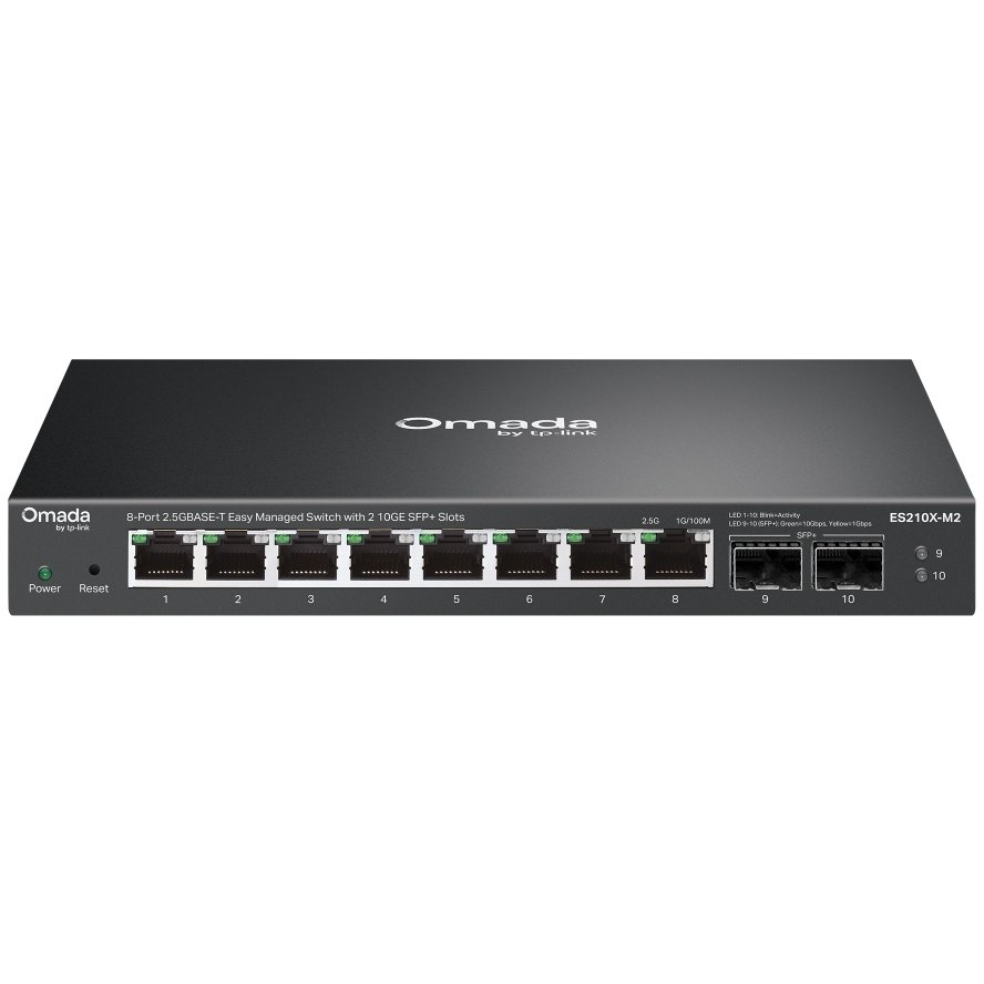 TP-Link ES210X-M2 mrežni prekidač Upravljano 2.5G Ethernet (100/1000/2500) Montaža na stol/zid Crno