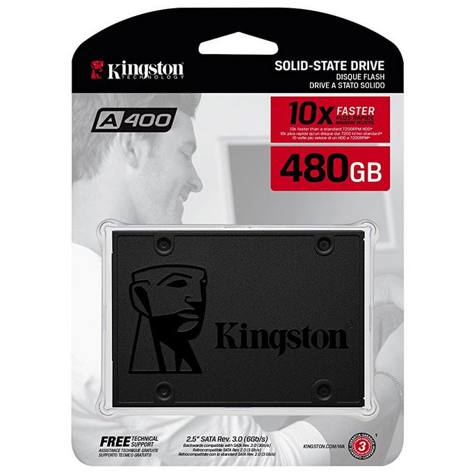 Kingston Technology A400 2.5" 480 GB Serijski ATA III TLC