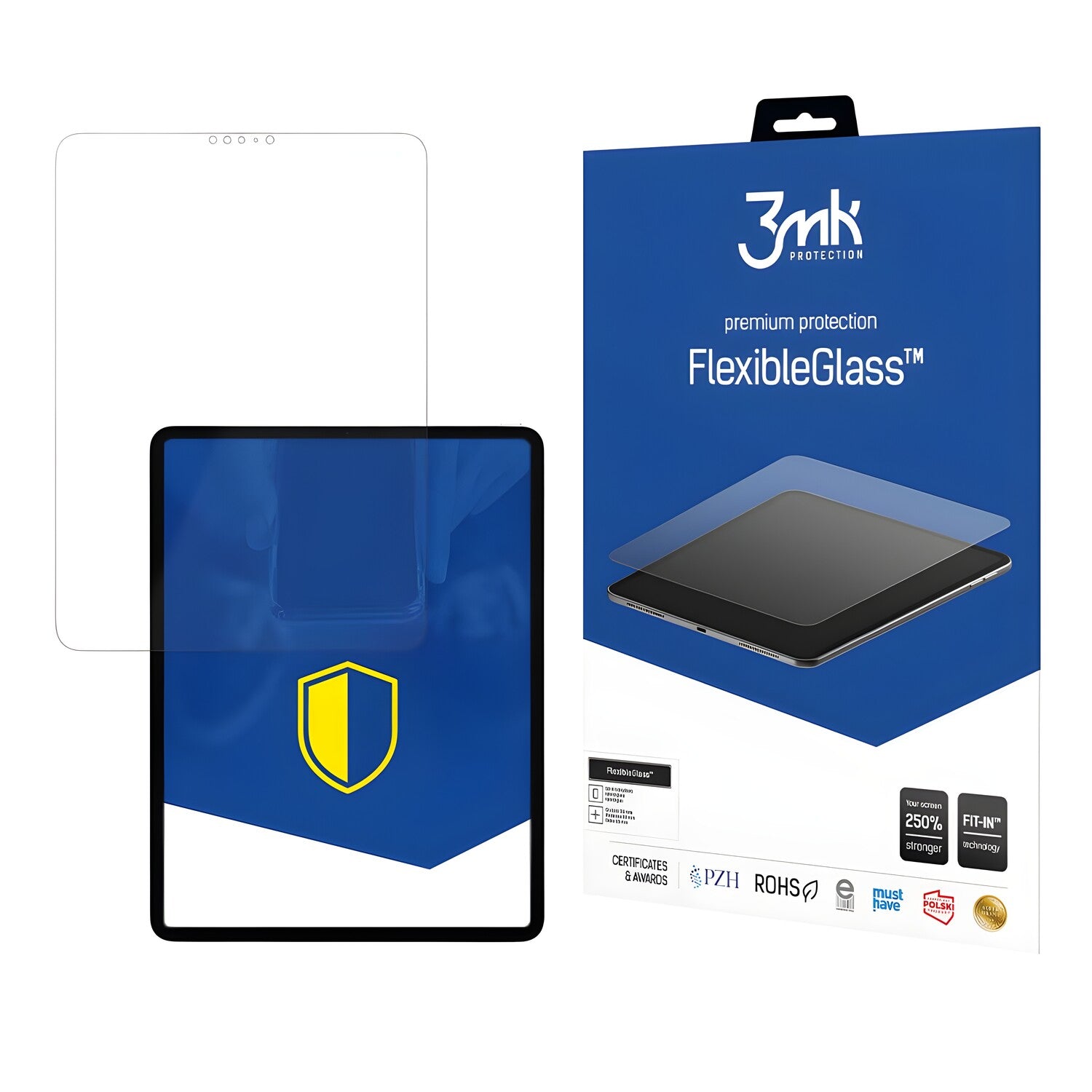 Zaštitno hibridno staklo 3mk FlexibleGlass za iPad Pro 12.9 - Prozirna KP21125