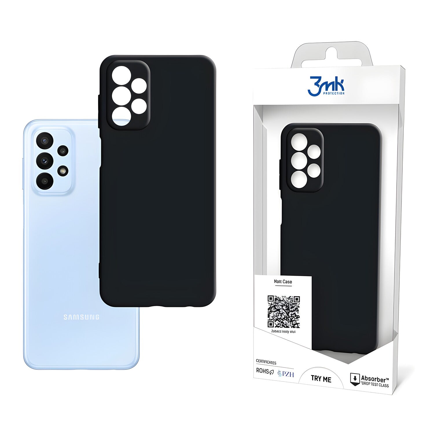 3mk Matt case futrola za Samsung Galaxy A23 - Crna KP20278