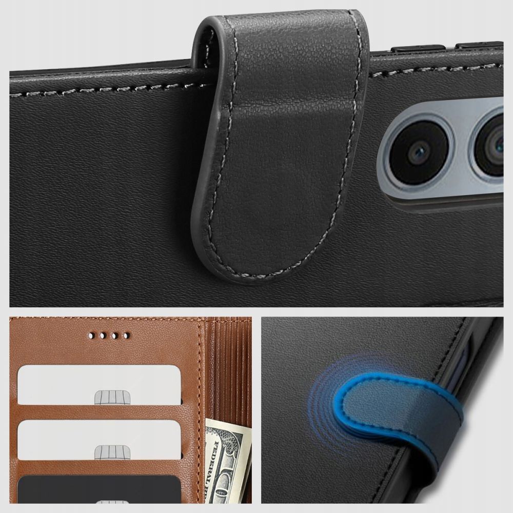 TECH-PROTECT WALLET PREKLOPNA FUTROLA ZA XIAOMI REDMI NOTE 13 PRO 5G / POCO X6 5G crna