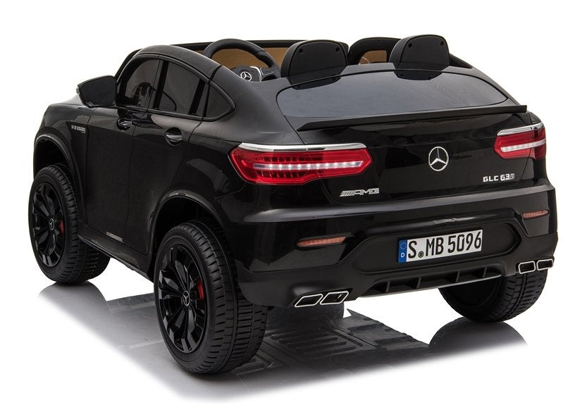 Licencirani auto na akumulator Mercedes GLC 63S QLS 4x4 - dvosjed - crni/lakirani