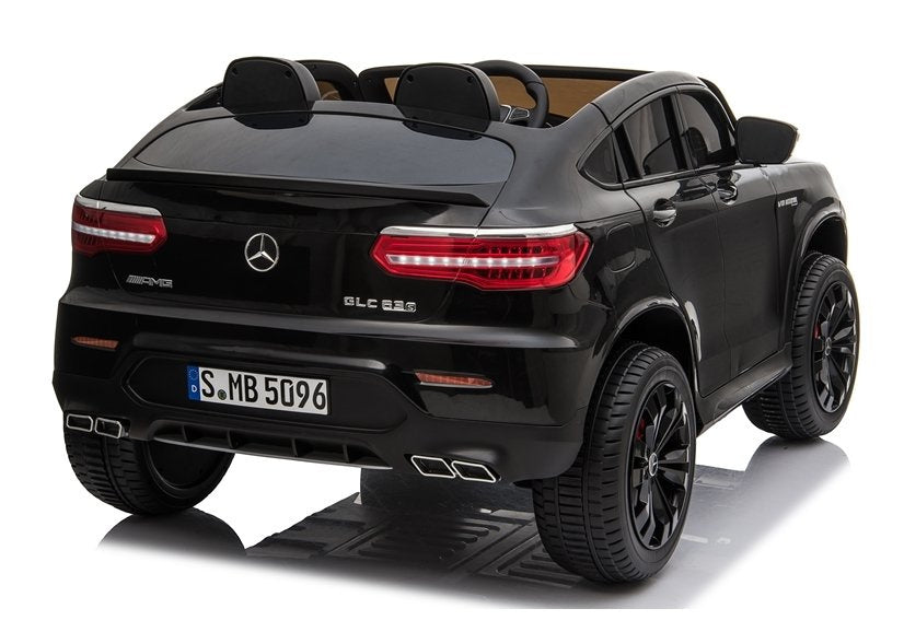 Licencirani auto na akumulator Mercedes GLC 63S QLS 4x4 - dvosjed - crni/lakirani