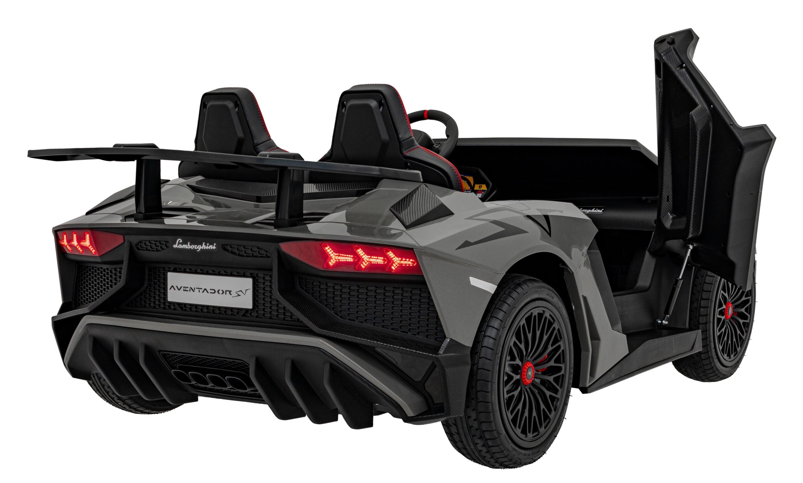 Licencirani auto na akumulator Lamborghini Aventador SV STRONG - dvosjed - sivi