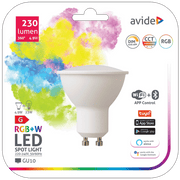 Avide Pametna žarulja, LED 4.9W, GU10, RGB+W, WiFi, Bluetooth - Smart LED GU10 4.9W RGB WiFi