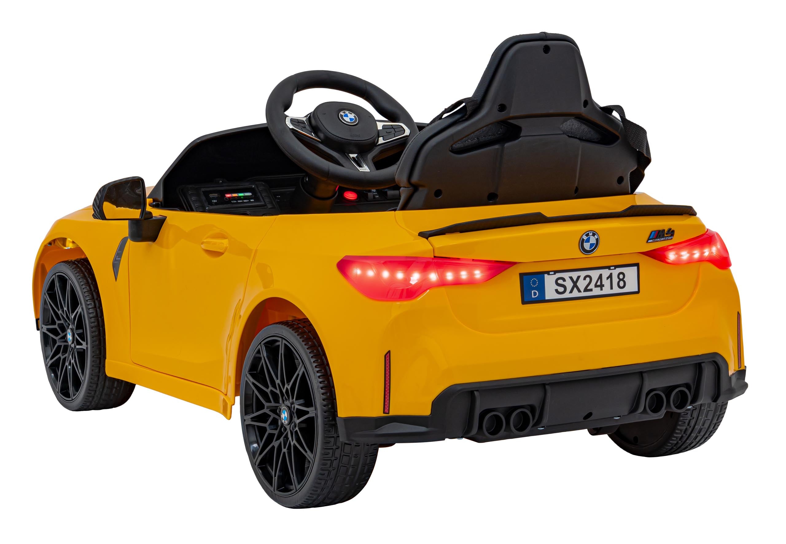 Licencirani auto na akumulator BMW M4 - žuti