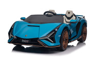Licencirani auto na akumumulator Lamborghini SIAN 4x100W - dvosjed - plavi
