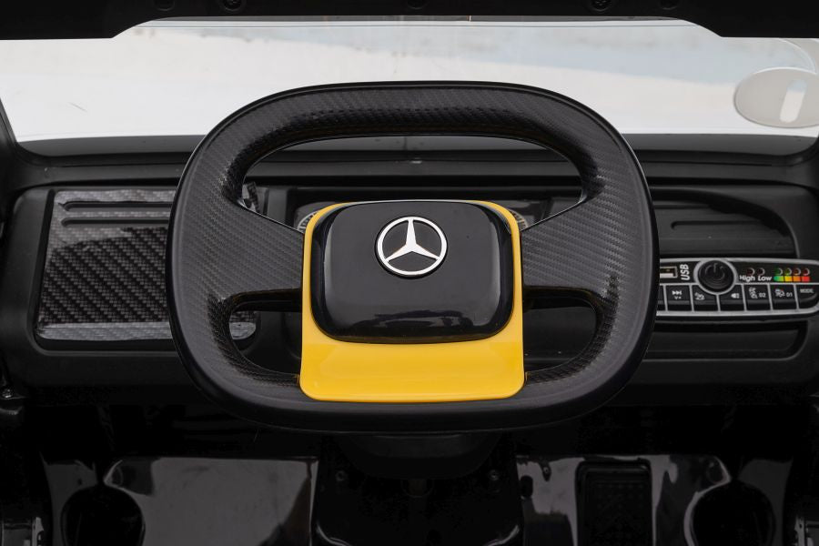 Kamion na akumulator Mercedes XMX622B - žuti