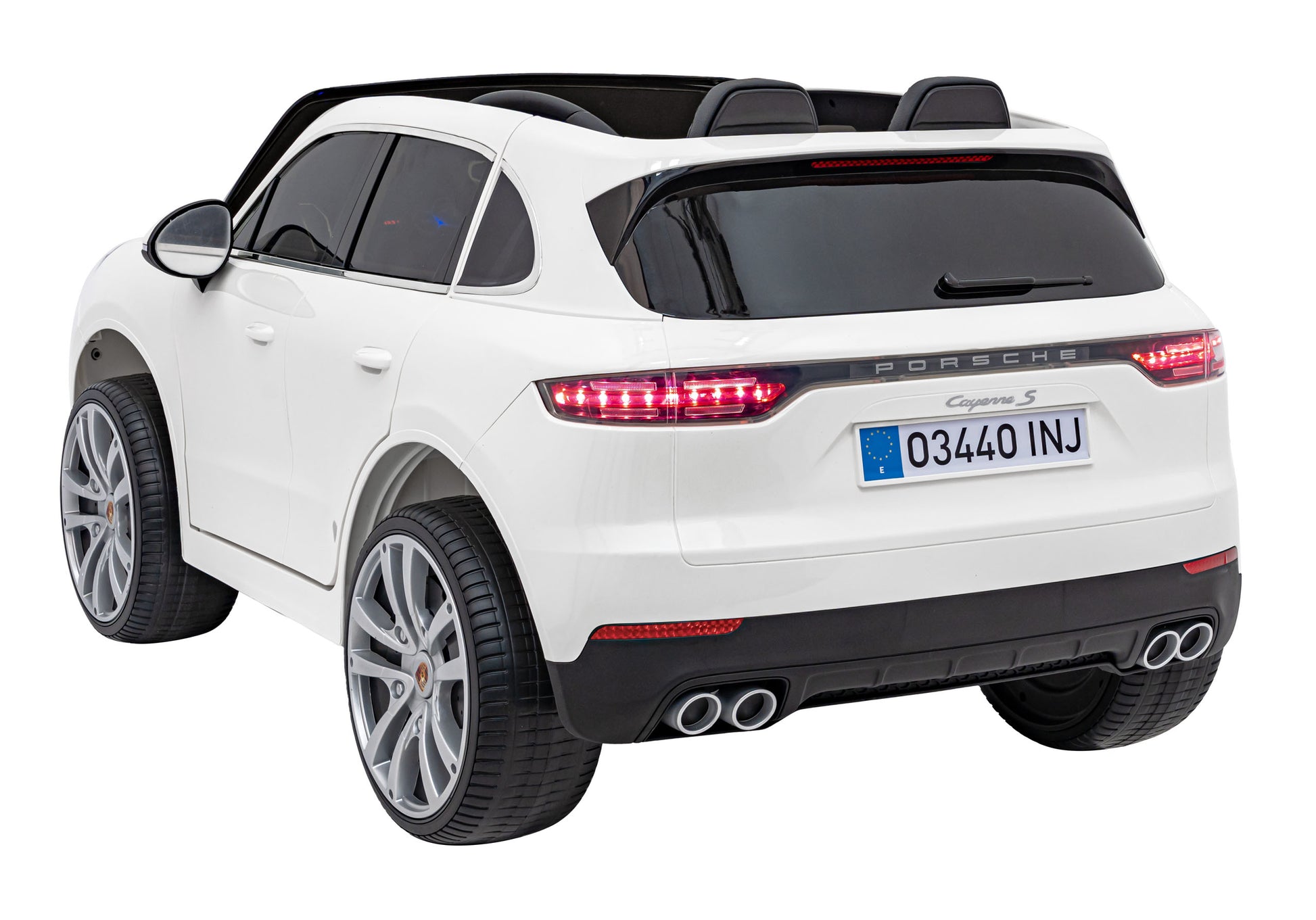 Licencirani auto na akumulator Porsche Cayenne S - bijeli/lakirani