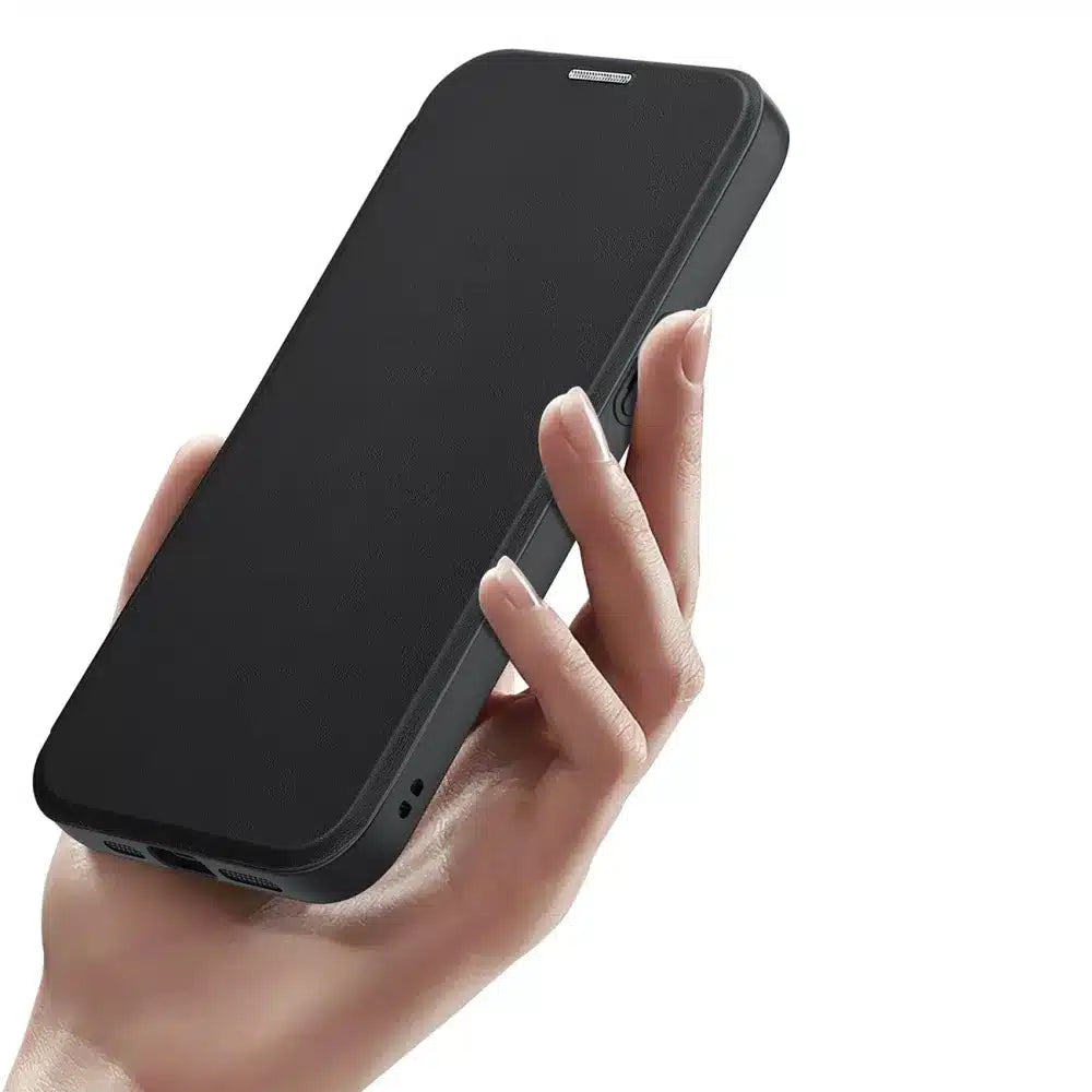 DUX DUCIS Skin X Pro – MagSafe kompatibilna preklopna torbica za Apple iPhone 15 Pro Max crna