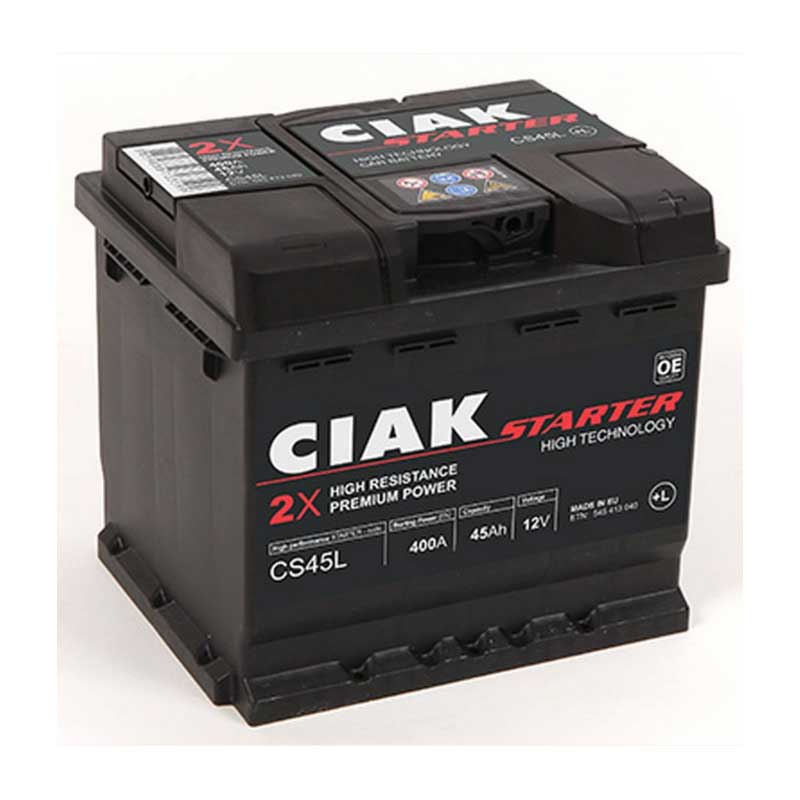 Akumulators 12V-45Ah Ciak Start
