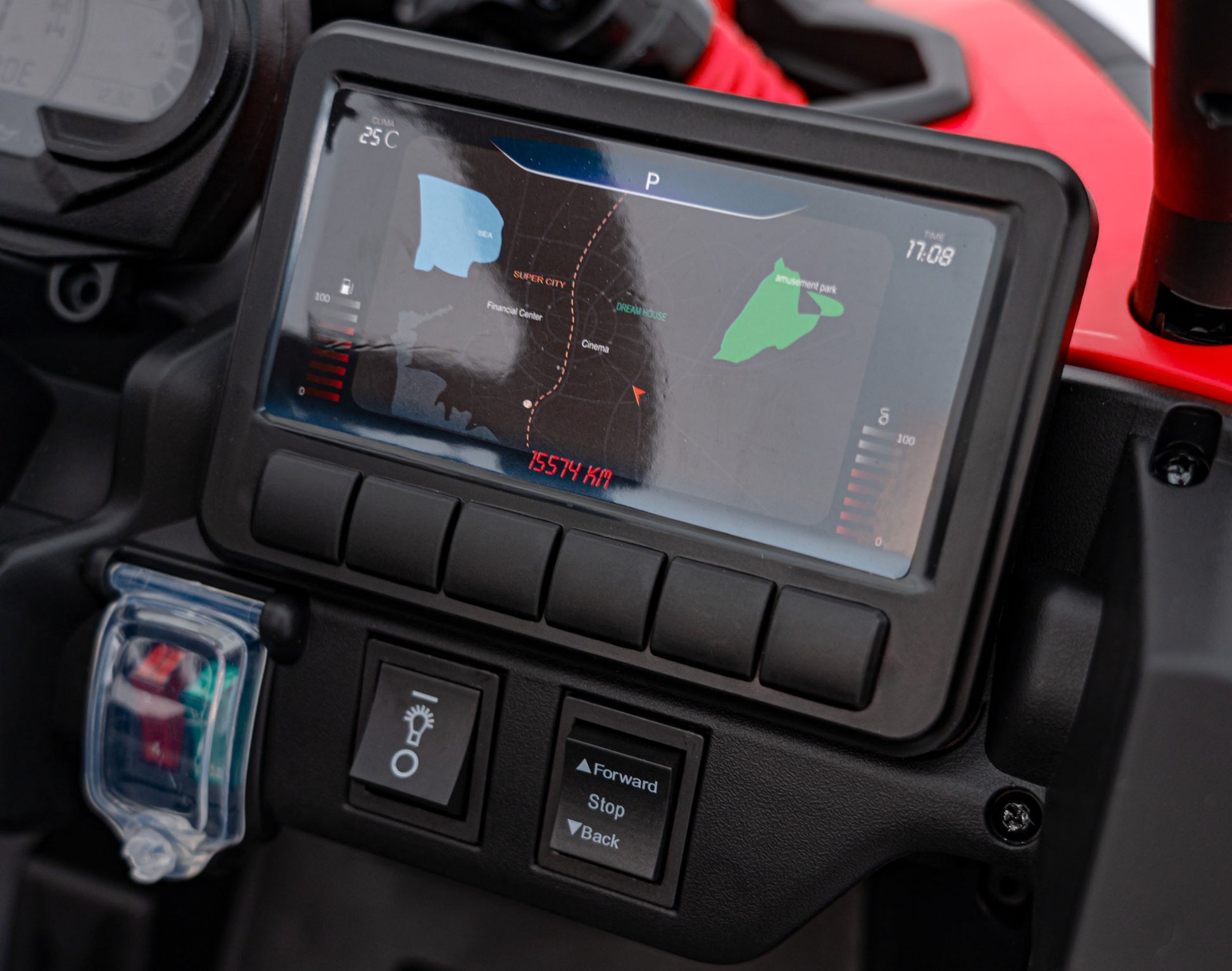 Buggy na akumulator ATV CAN-AM Maverick 4x4 - crveni