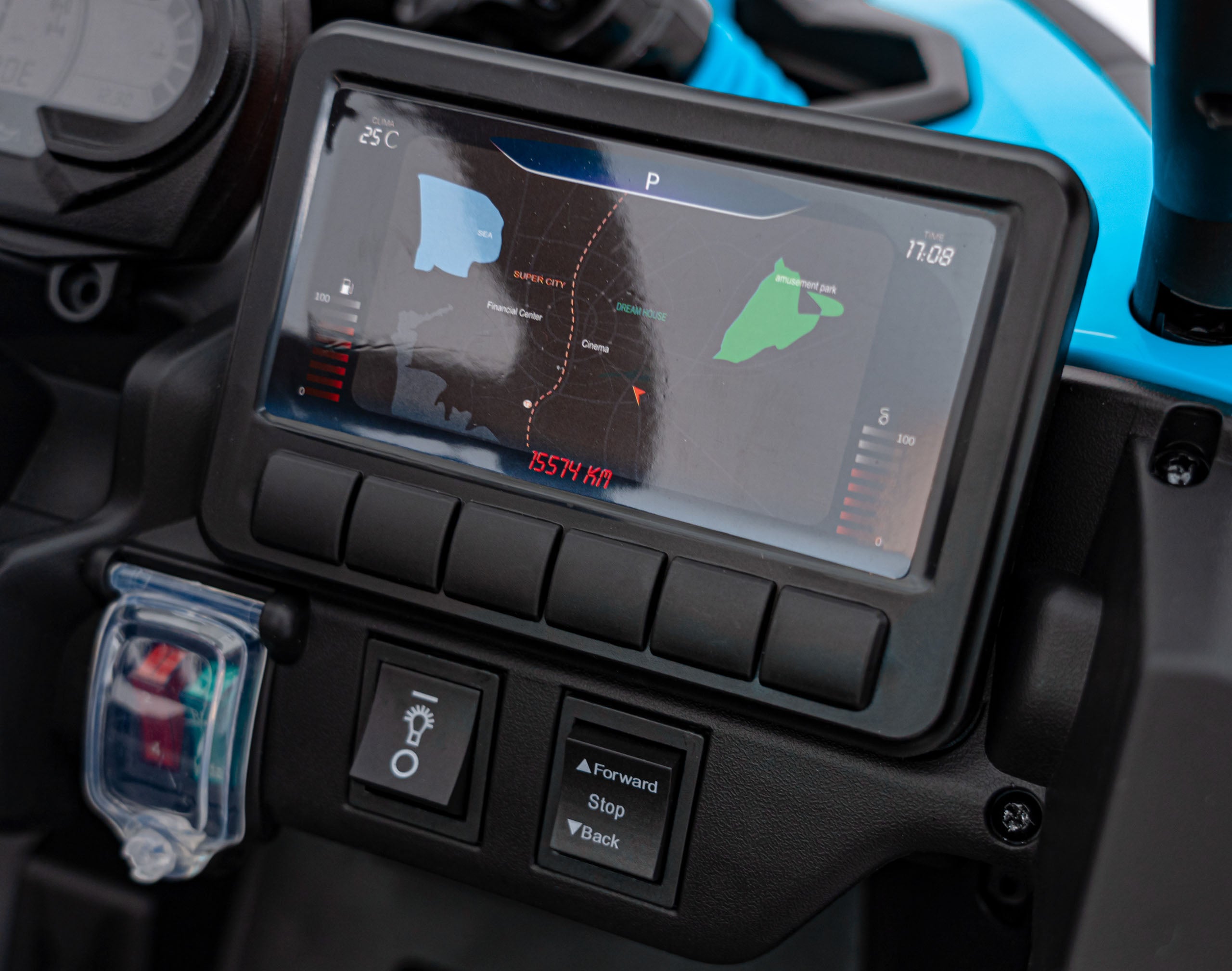 Buggy na akumulator ATV CAN-AM Maverick 4x4 - plavi