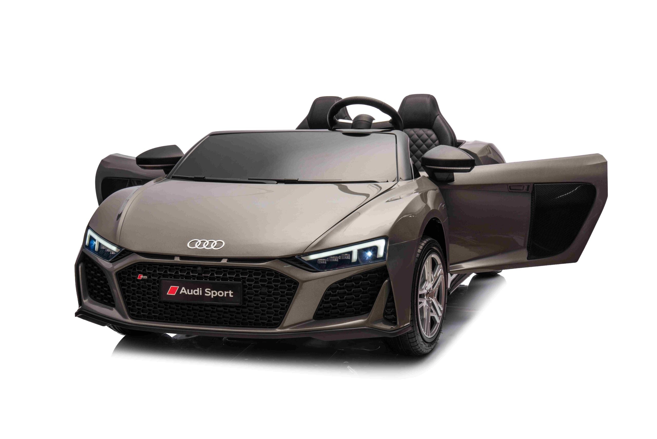 Licencirani auto na akumulator Audi R8 Spyder LIFT - dvosjed - sivi