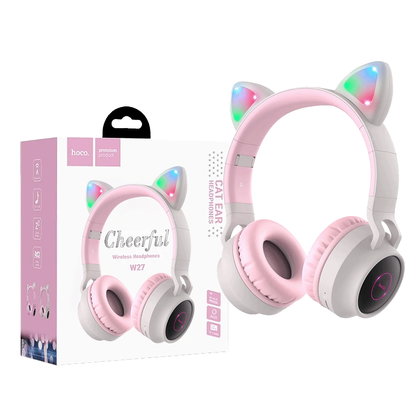 hoco. Slušalice bežične, Bluetooth - W45 Enjoy, White