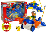 Baby R/C Airplane with Remote Control Steering Wheel Blue