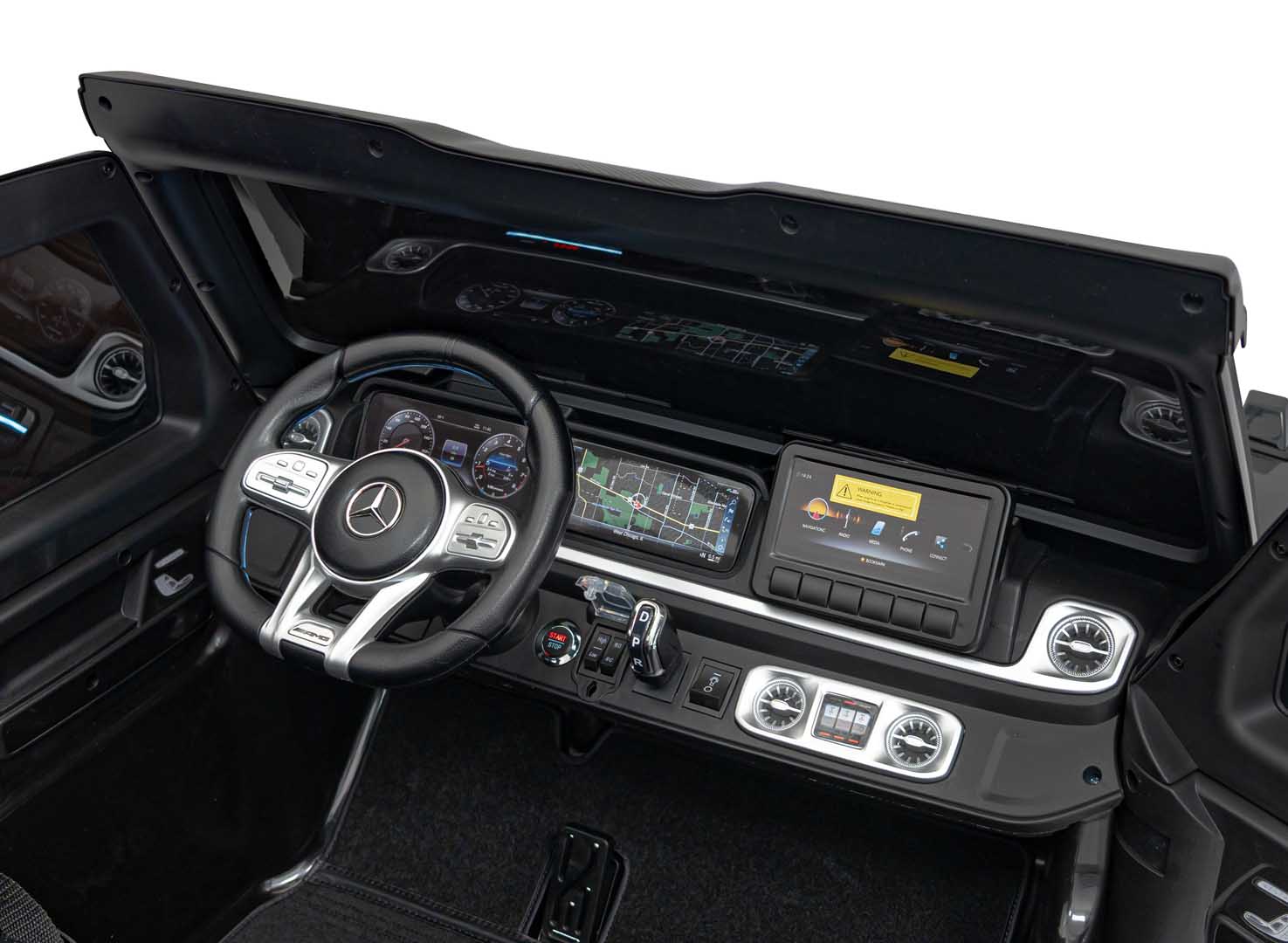 Licencirani auto na akumulator Mercedes Benz G63 AMG XXL 4x4 - dvosjed - crni