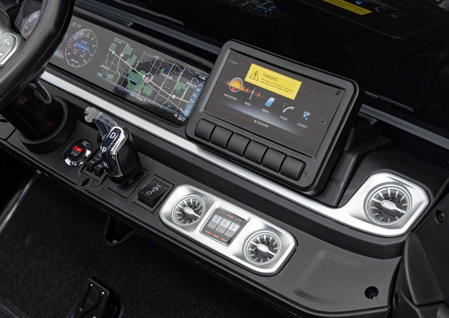 Licencirani auto na akumulator Mercedes Benz G63 AMG XXL 4x4 - dvosjed - crni