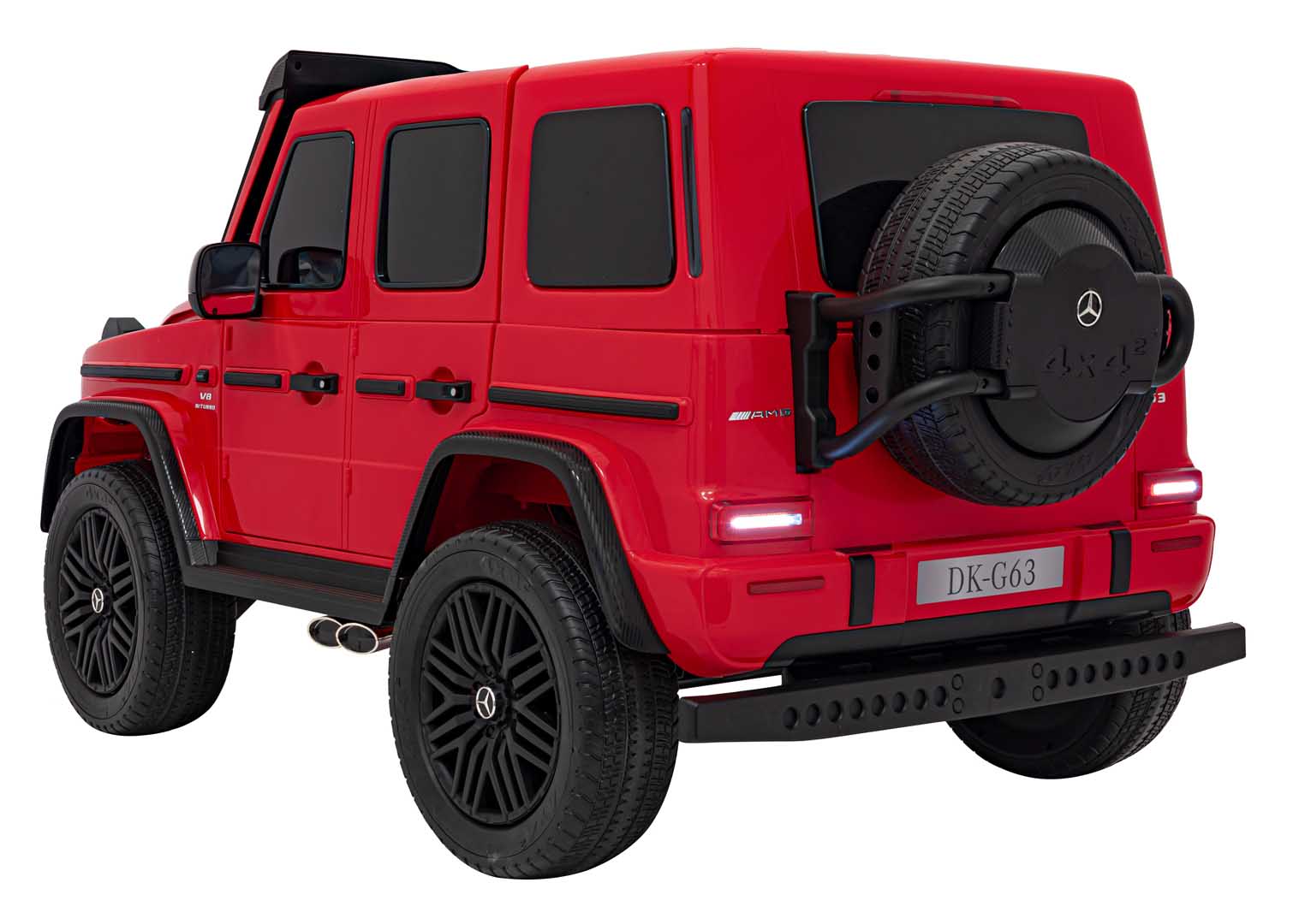 Licencirani auto na akumulator Mercedes Benz G63 AMG XXL 4x4 - dvosjed - crveni