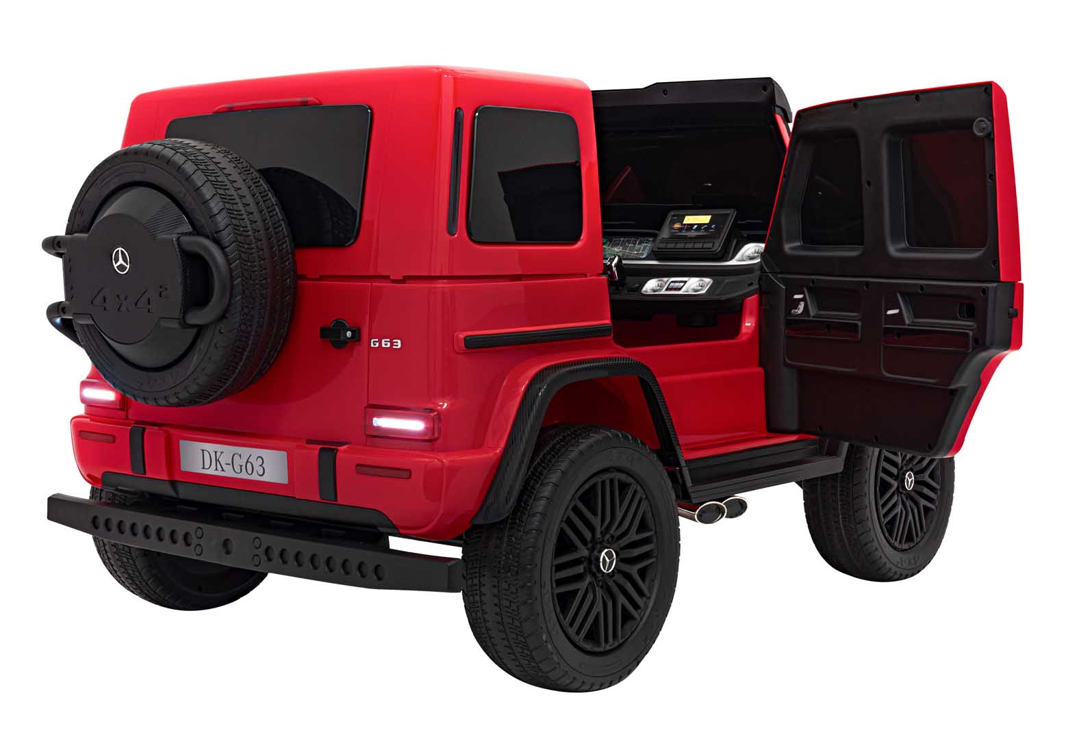 Licencirani auto na akumulator Mercedes Benz G63 AMG XXL 4x4 - dvosjed - crveni