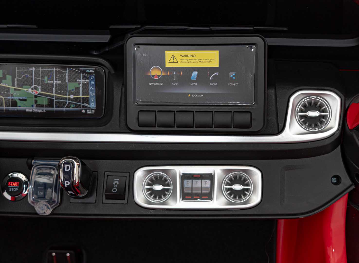 Licencirani auto na akumulator Mercedes Benz G63 AMG XXL 4x4 - dvosjed - crveni
