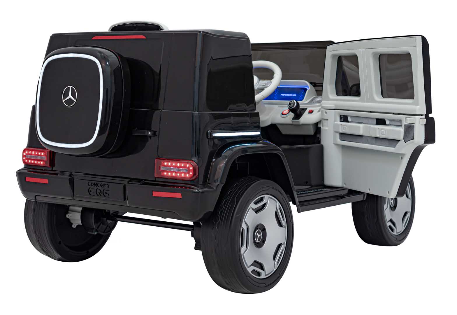 Licencirani auto na akumulator Mercedes Benz EQG 4x4 - crni