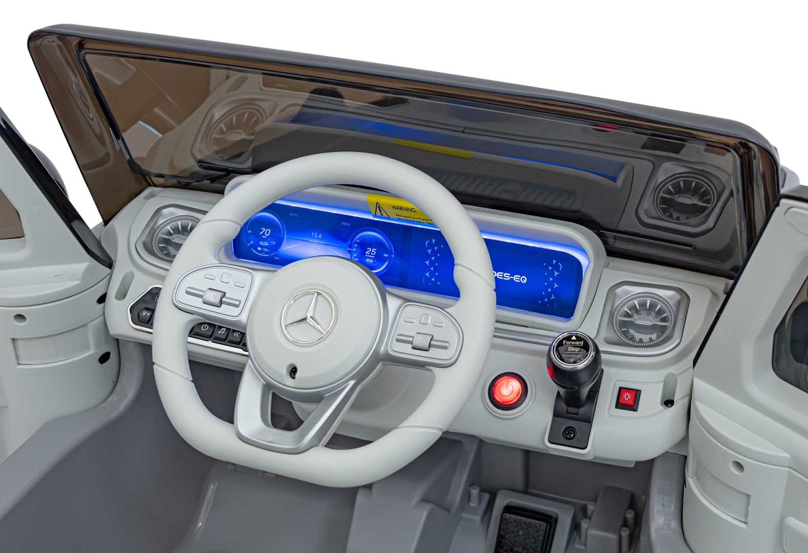 Licencirani auto na akumulator Mercedes Benz EQG 4x4 - srebrni
