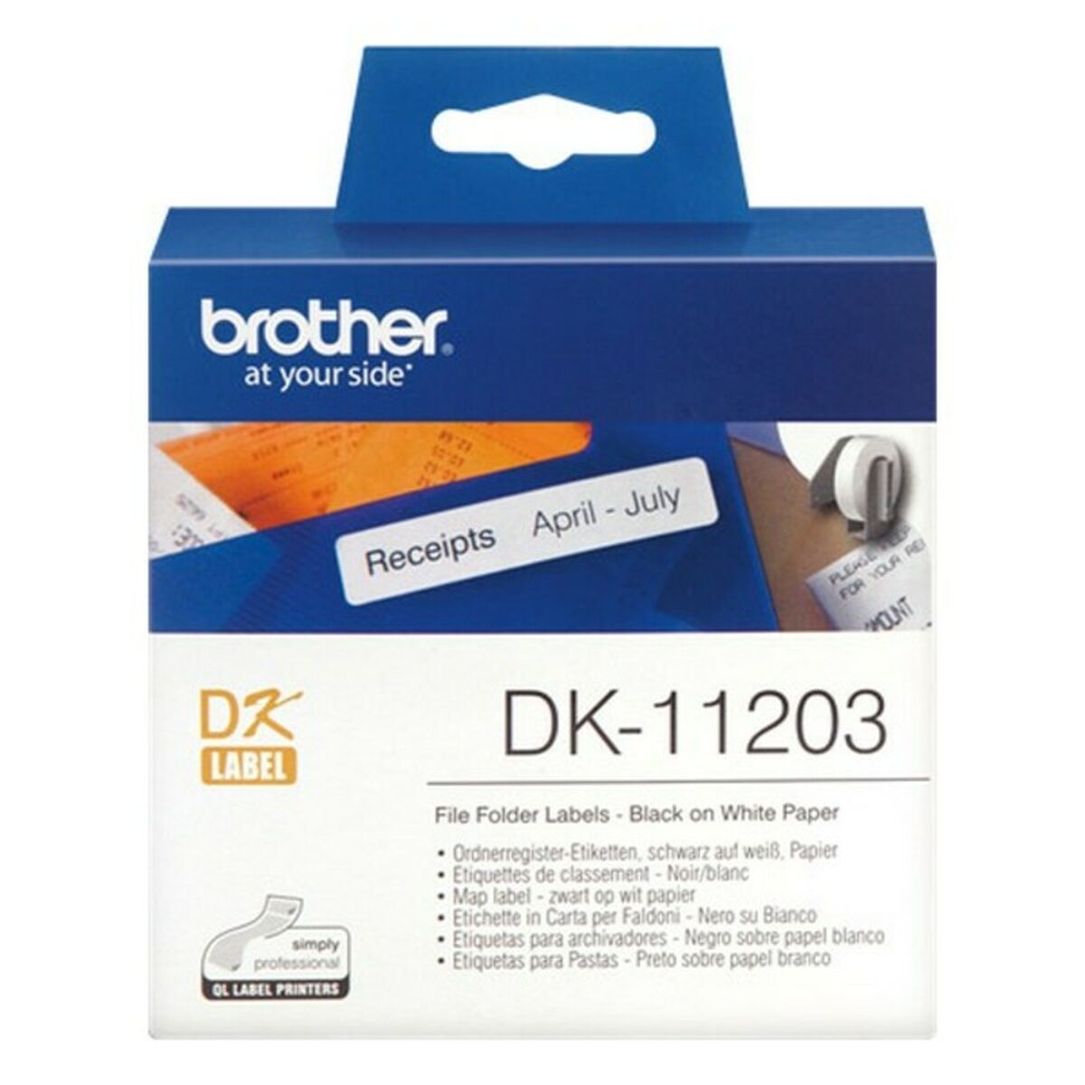 Laminirana Vrpca za Ispis Brother DK11203 Bijela