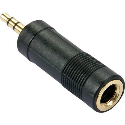 Lindy 35621 adapter za promjenu tipa priključka kabela 3.5mm 6.3mm Crno