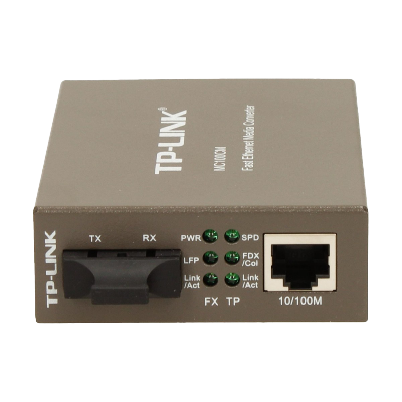 TP-Link MC100CM mrežni medijski pretvarač 1000 Mbit/s 1310 nm Crno