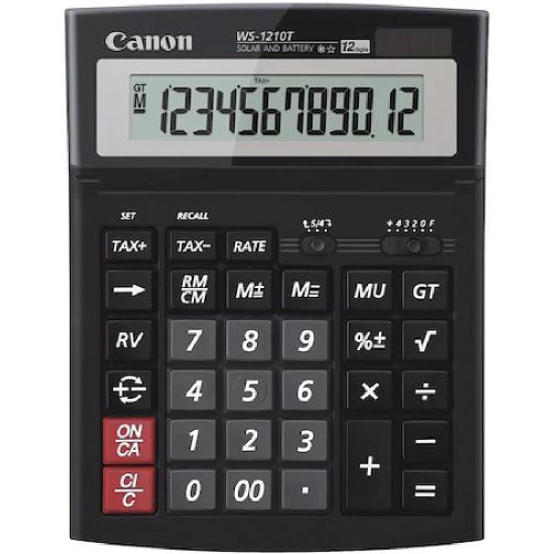 Canon WS-1210T kalkulator Stolno računalo Kalkulatori s ekranom Crno