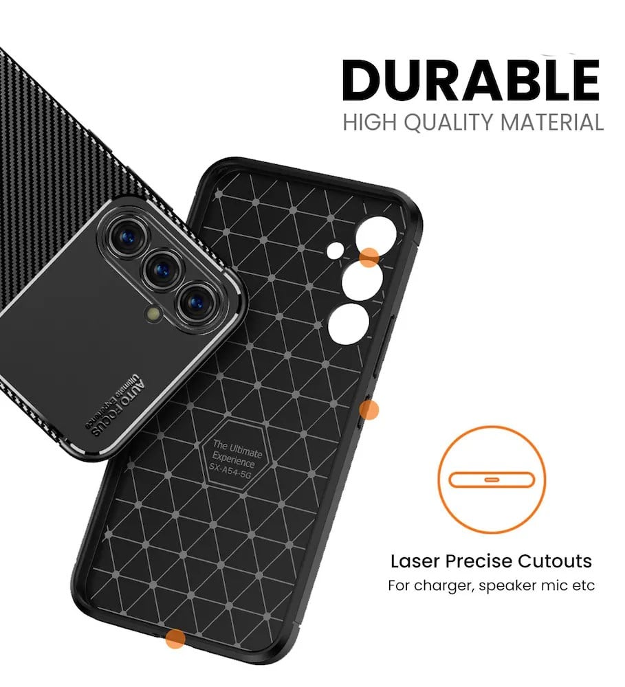 CARBON PREMIUM maska za SAMSUNG GALAXY A54 5G crna
