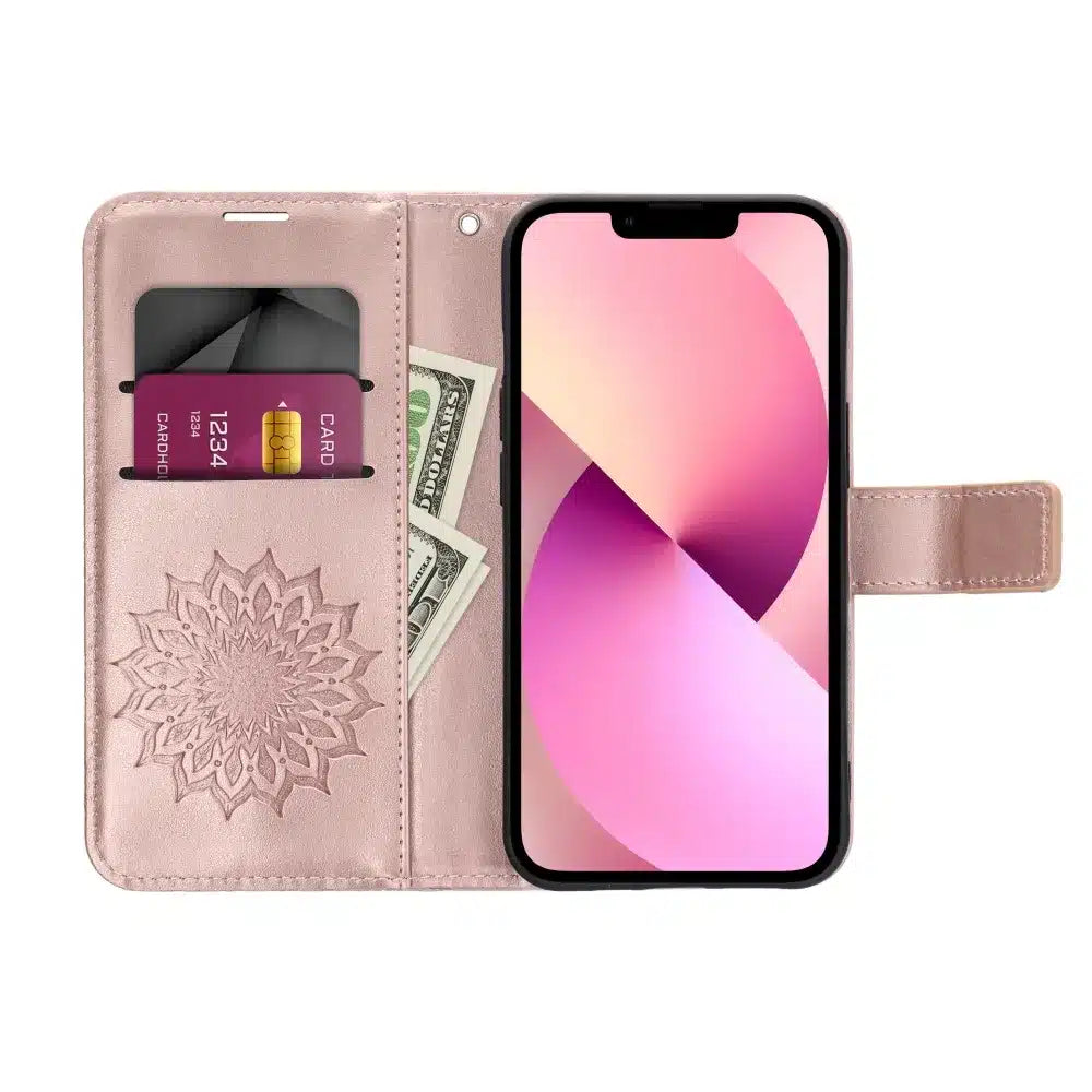 MEZZO Book case preklopna torbica za XIAOMI Redmi NOTE 12 4G mandala rose gold
