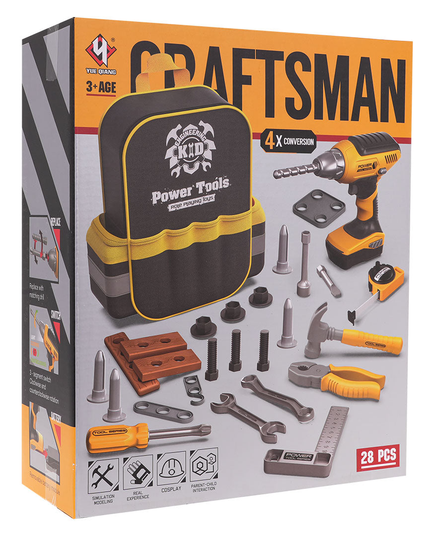 Set alata s ruksakom Craftsman - narančasti