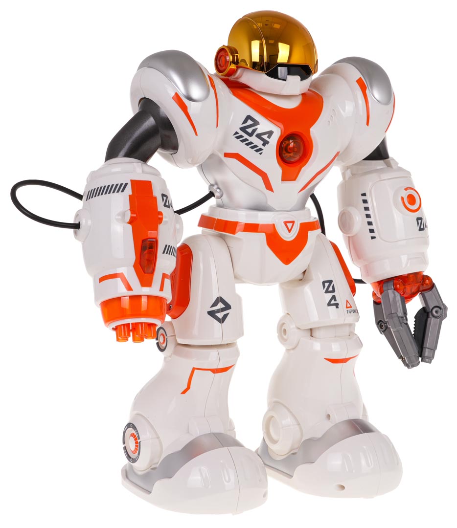 Multifunctional Orange White R/C Robot