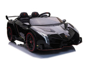Licencirani auto na akumulator Lamborghini Veneno 4x4 - dvosjed - crni