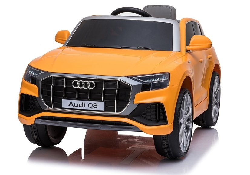 Licencirani auto na akumulator Audi Q8 - žuti/lakirani
