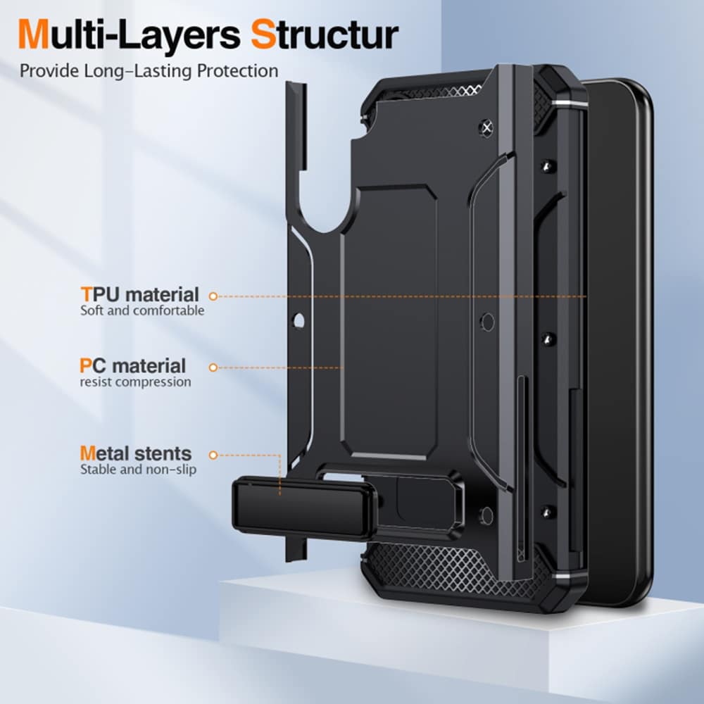 Techsuit - Hybrid Armor Kickstand zaštitna maska za Samsung Galaxy A54 - crna
