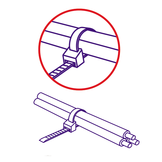 USE Plastične vezice 3,5mm x 200mm, pakiranje 50 kom. crne - CT 200/3,5B