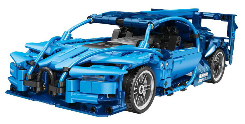 Car Block Set 523 pieces. Blue