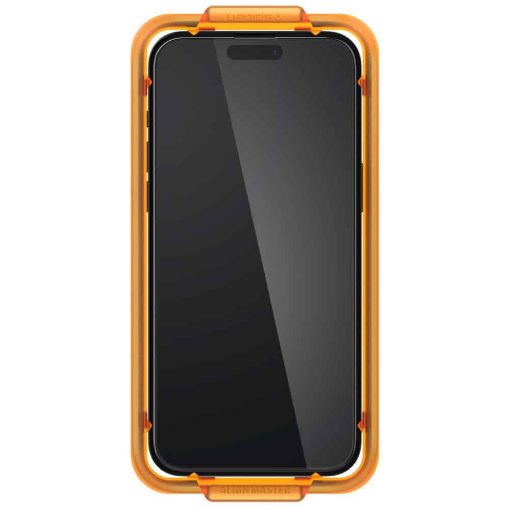 Spigen – Glas.tR Align Master (2 kom) za iPhone 15 Pro Max – crno