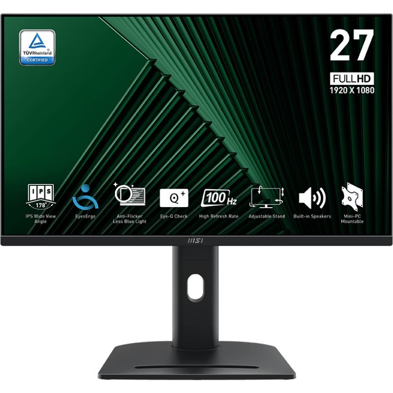 MSI PRO MP275PG računalni monitor 68,6 cm (27") 1920 x 1080 pikseli Full HD LCD Crno
