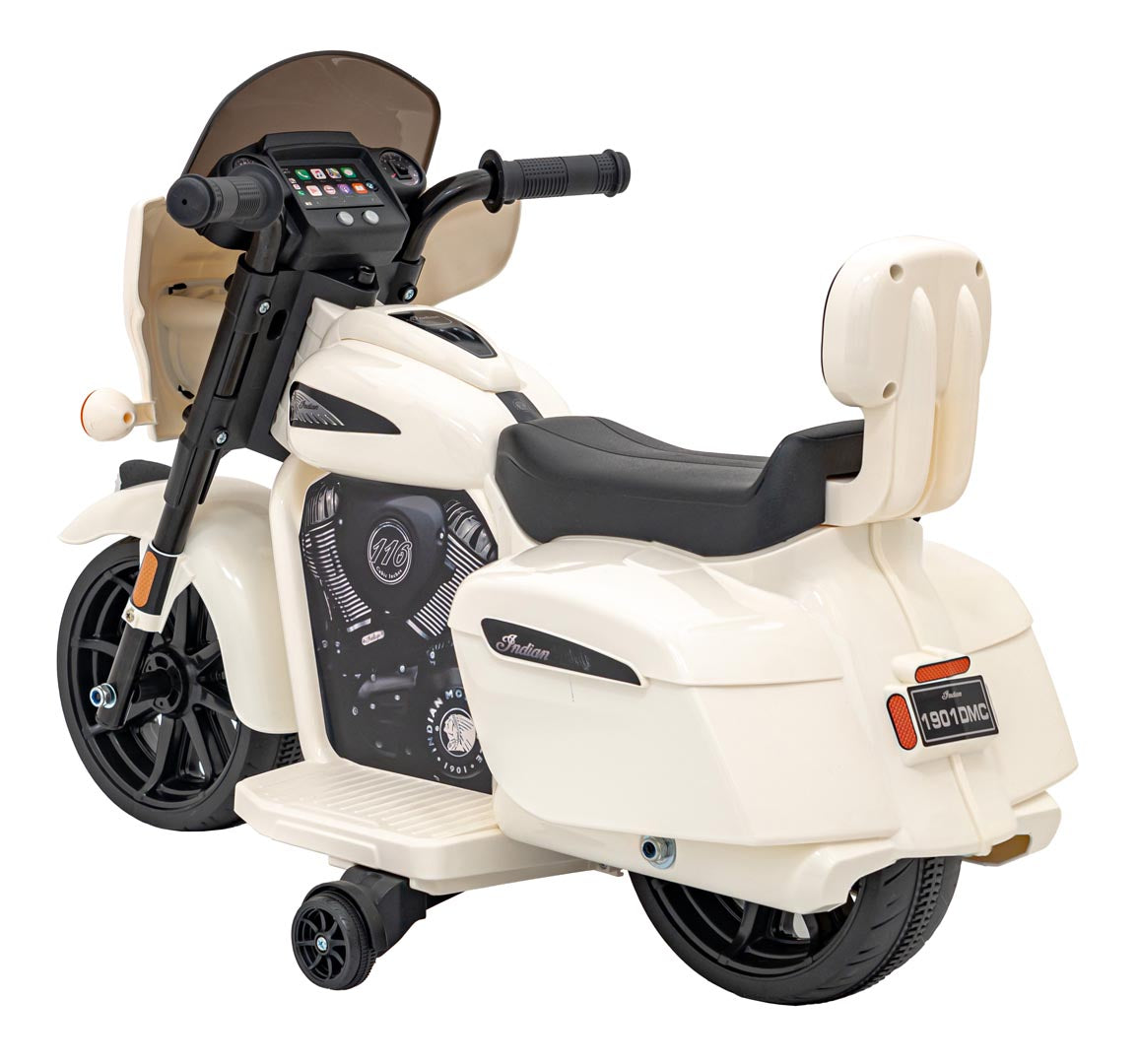 Licencirani motor na akumulator Chopper INDIAN - bijeli