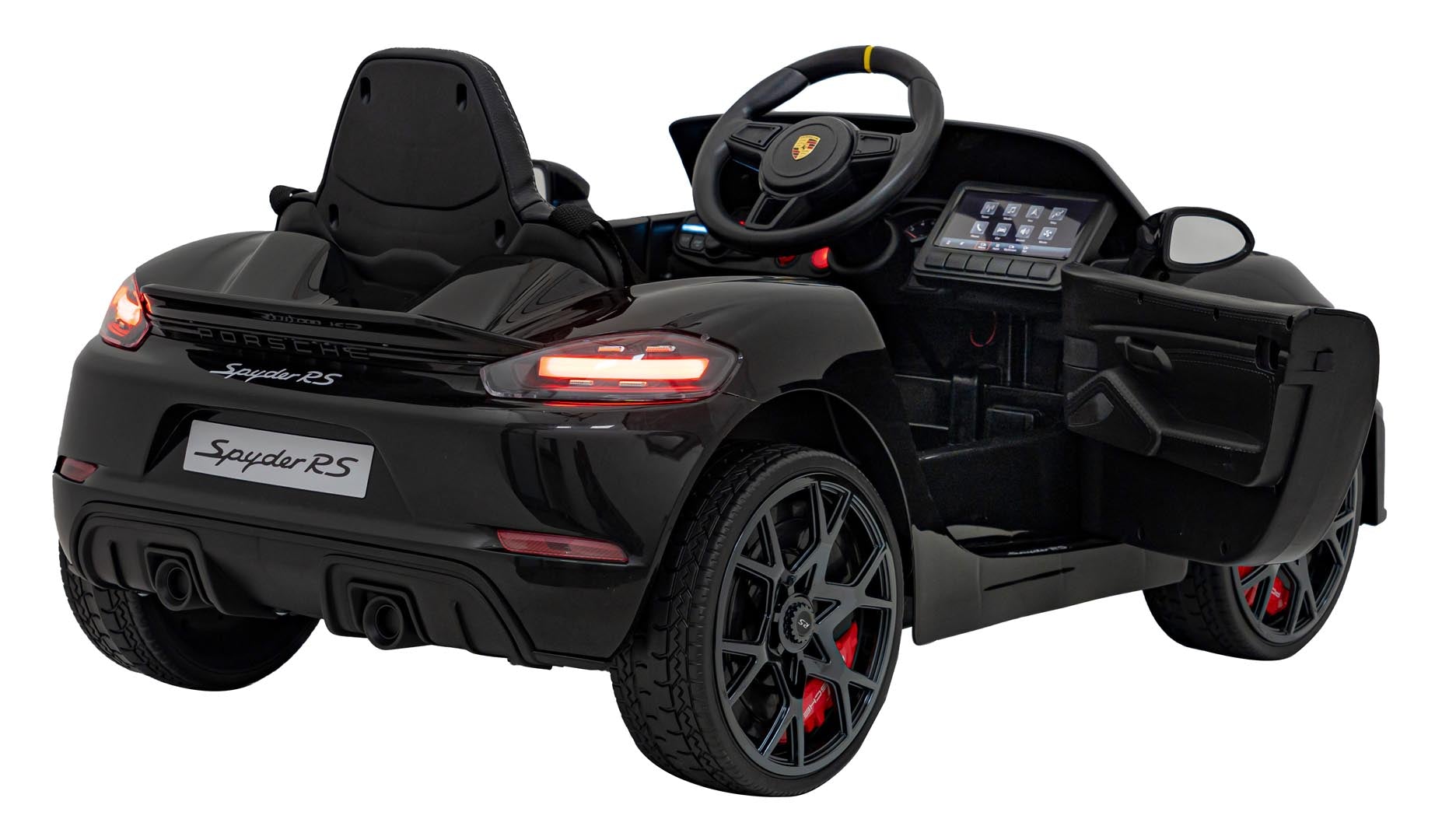 Licencirani auto na akumulator Porsche 718 – crni