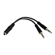 StarTech.com MUYHSFMM audio kabel 0,13 m 3.5mm 2 x 3.5mm Crno